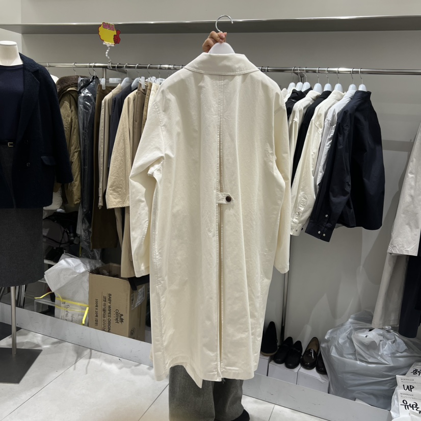 WOOD SAGE東大門直郵女裝新品推薦熱賣26春夏職業長款風衣WOOD SAGE長款風衣