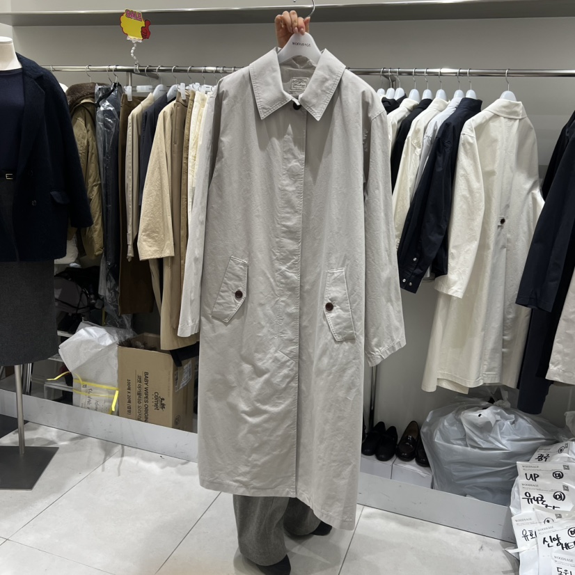 WOOD SAGE東大門直郵女裝新品推薦熱賣26春夏職業長款風衣WOOD SAGE長款風衣圖色2