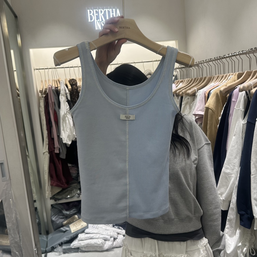 BERTHA韓國代購女裝新品熱賣職業推薦真品人氣休閑吊帶背心BERTHA吊帶/背心圖色2