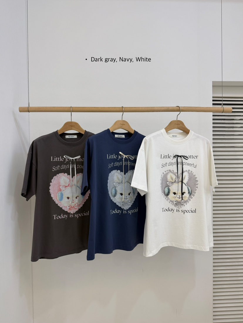 BY CHAPTER東大門代購女士新款真品時尚T恤不含內搭兔子BY ChapterT恤