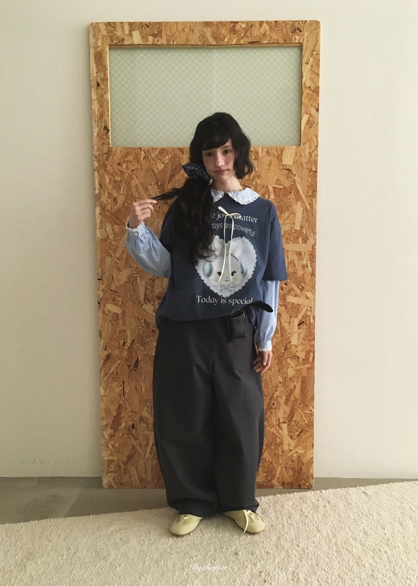 BY CHAPTER東大門代購女士新款真品時尚T恤不含內搭兔子BY ChapterT恤