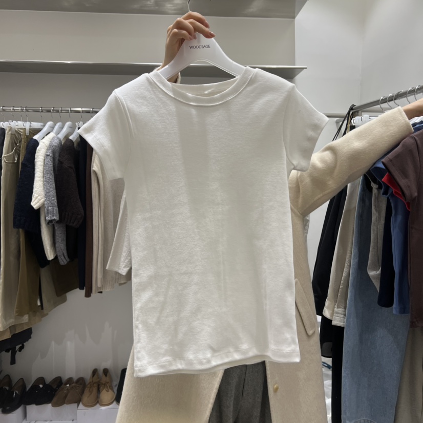 WOOD SAGE東大門直郵女裝新品26春夏真品休閑職業時尚T恤WOOD SAGET恤圖色2
