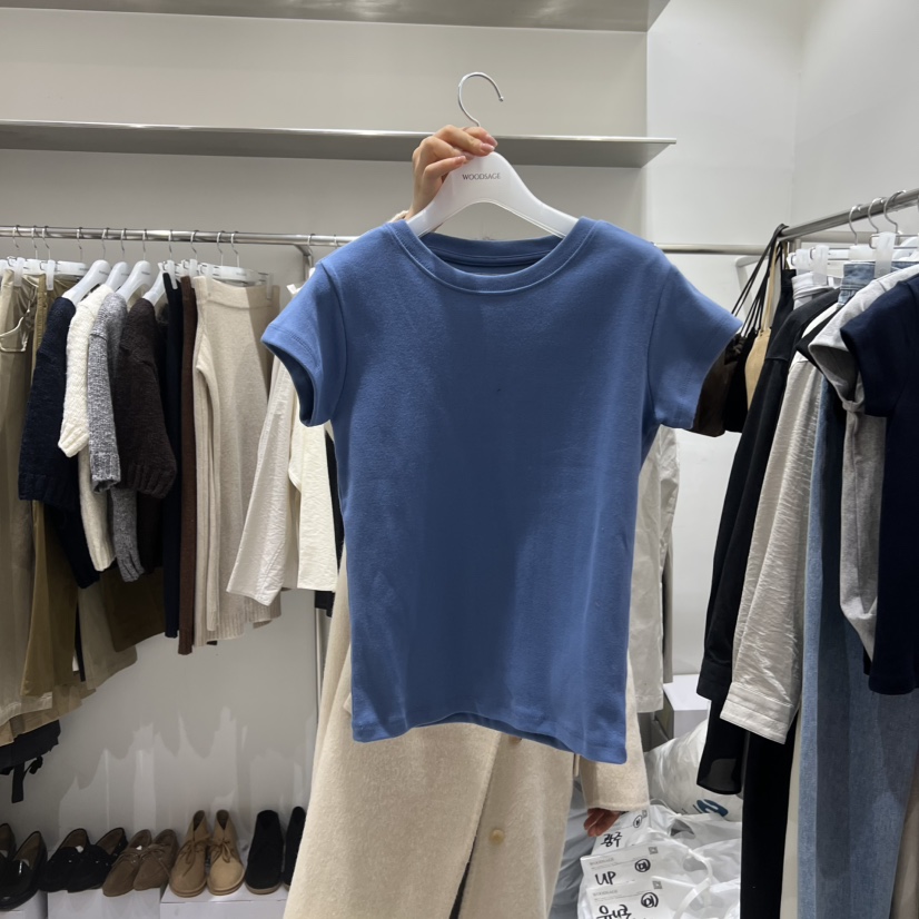 WOOD SAGE東大門直郵女裝新品26春夏真品休閑職業時尚T恤WOOD SAGET恤圖色5