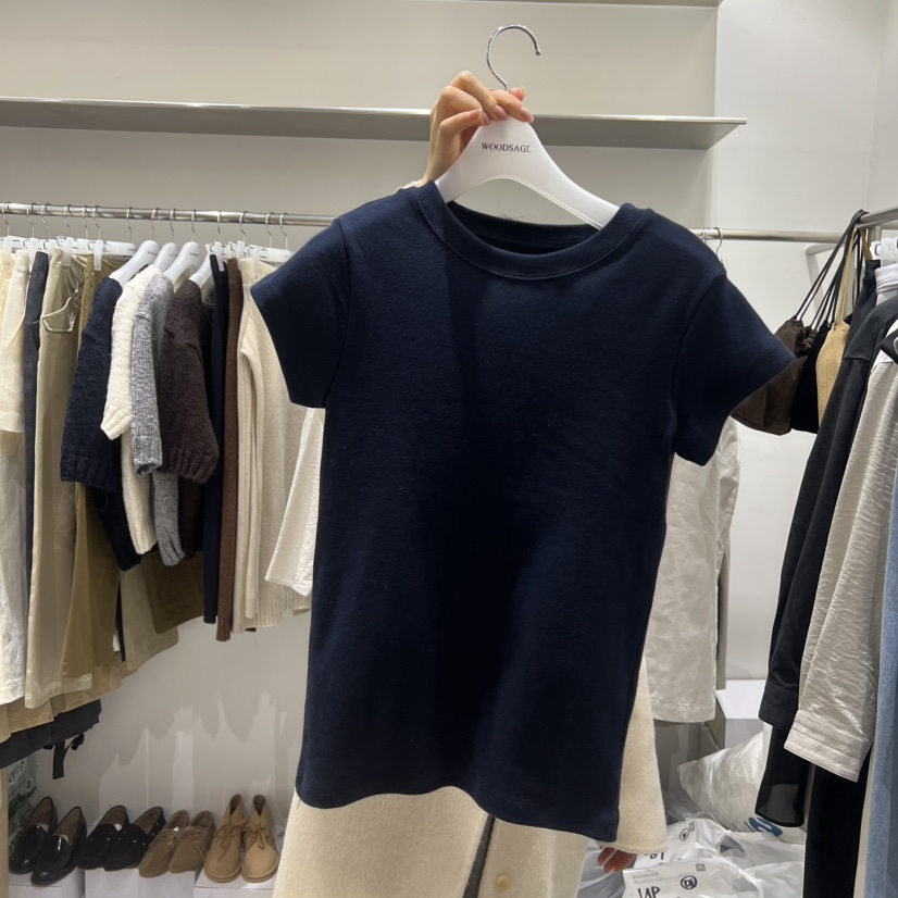 WOOD SAGE東大門直郵女裝新品26春夏真品休閑職業時尚T恤WOOD SAGET恤圖色6