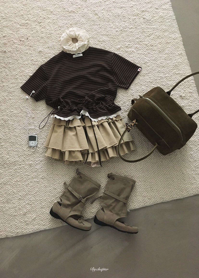 BY CHAPTER韓國代購女士新品休閑推薦職業時尚真品人氣短裙BY Chapter短裙