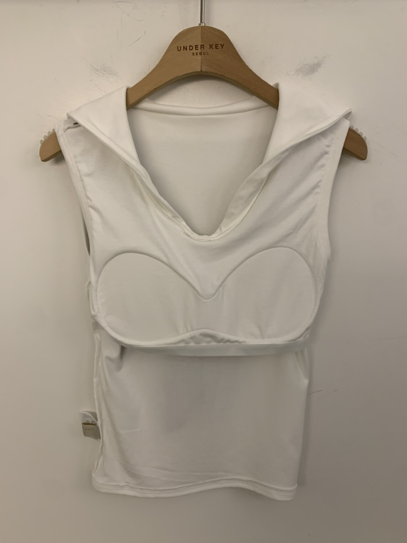 UNDER KEY東大門代購女士新品休閑熱賣真品吊帶背心含領帶UNDER KEY吊帶/背心