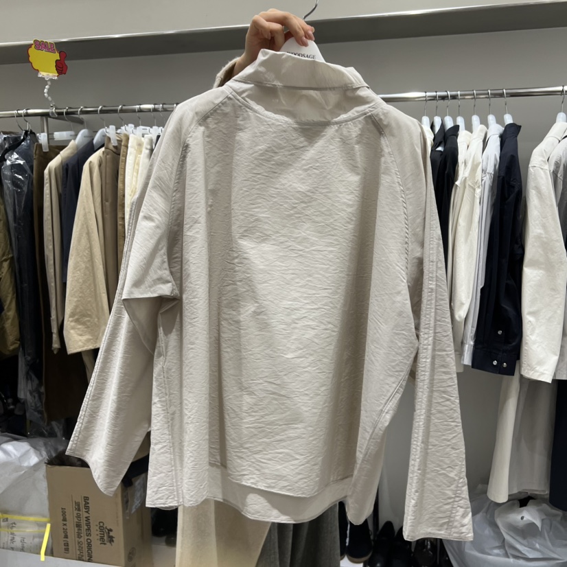 WOOD SAGE東大門代購女士新款26春夏休閑襯衫蕾絲衫系帶WOOD SAGE襯衫/蕾絲衫圖色1