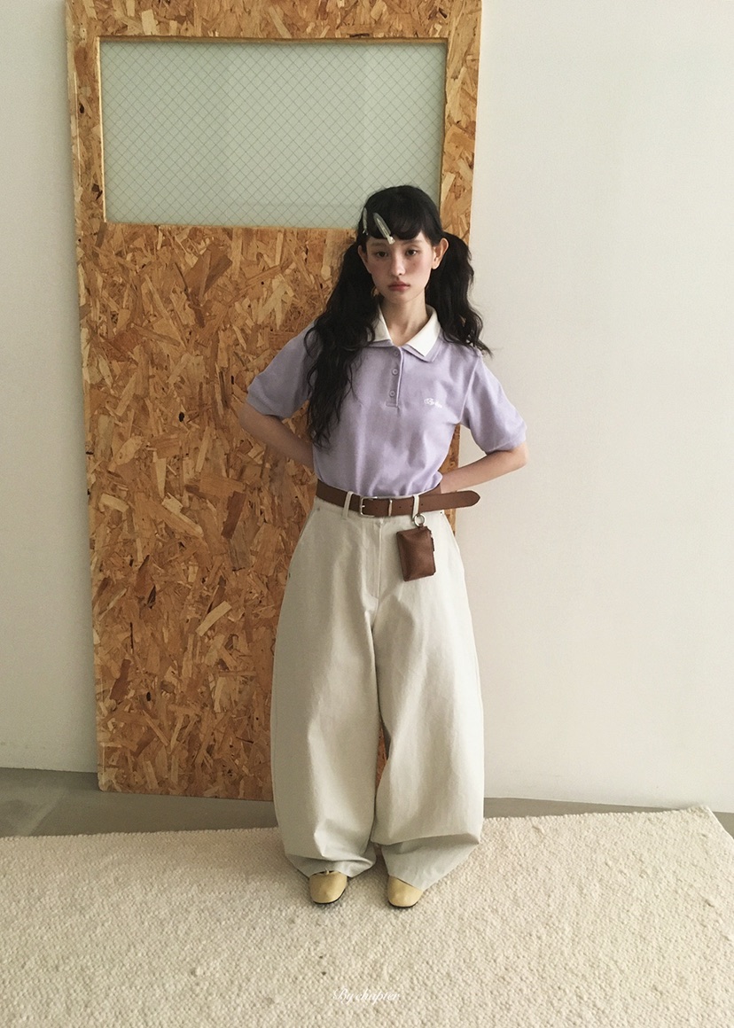 BY CHAPTER韓國代購女士新款休閑推薦人氣休閑褲不含腰帶棉BY Chapter休閑褲