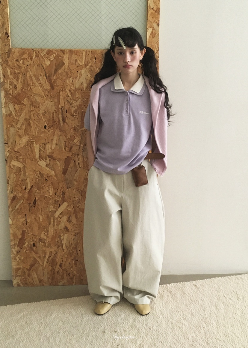 BY CHAPTER韓國代購女士新款休閑推薦人氣休閑褲不含腰帶棉BY Chapter休閑褲