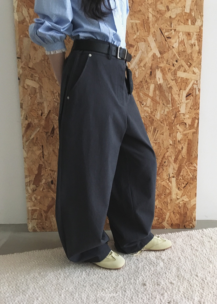 BY CHAPTER韓國代購女士新款休閑推薦人氣休閑褲不含腰帶棉BY Chapter休閑褲