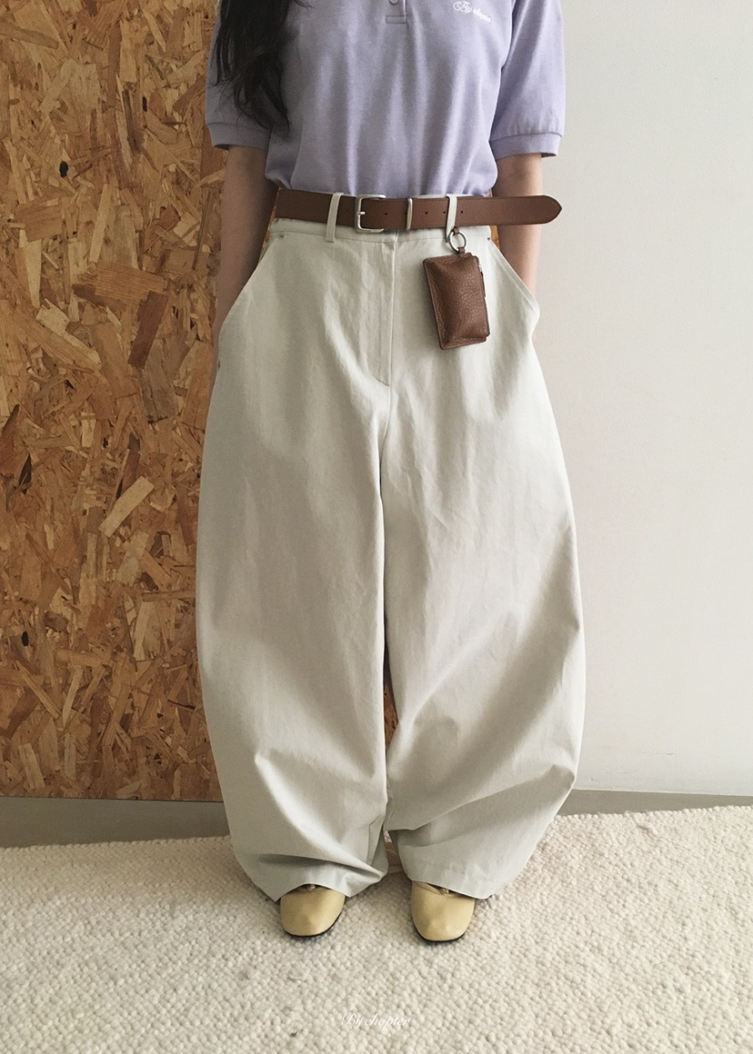 BY CHAPTER韓國代購女士新款休閑推薦人氣休閑褲不含腰帶棉BY Chapter休閑褲圖色1