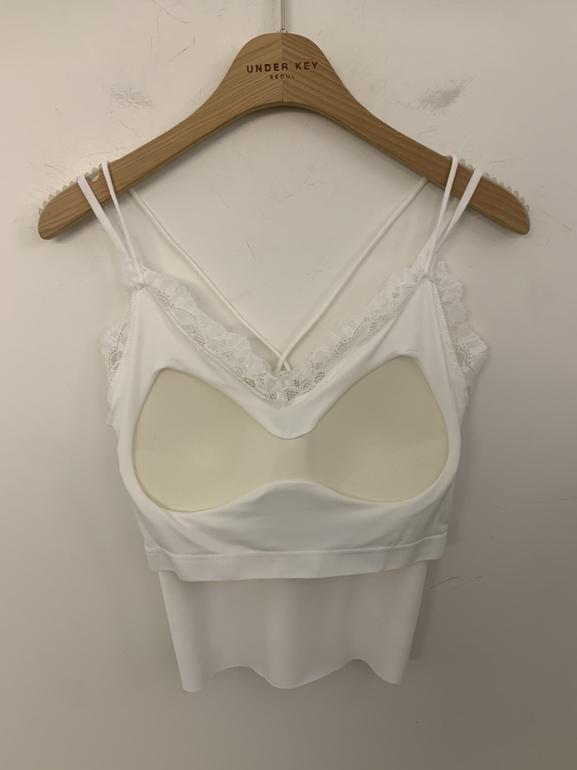 UNDER KEY韓國代購女裝新款時尚推薦真品休閑吊帶背心蕾絲UNDER KEY吊帶/背心