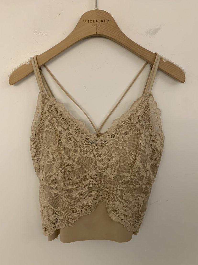 UNDER KEY韓國代購女裝新款時尚推薦真品休閑吊帶背心蕾絲UNDER KEY吊帶/背心圖色2