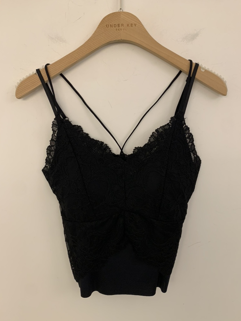 UNDER KEY韓國代購女裝新款時尚推薦真品休閑吊帶背心蕾絲UNDER KEY吊帶/背心圖色3