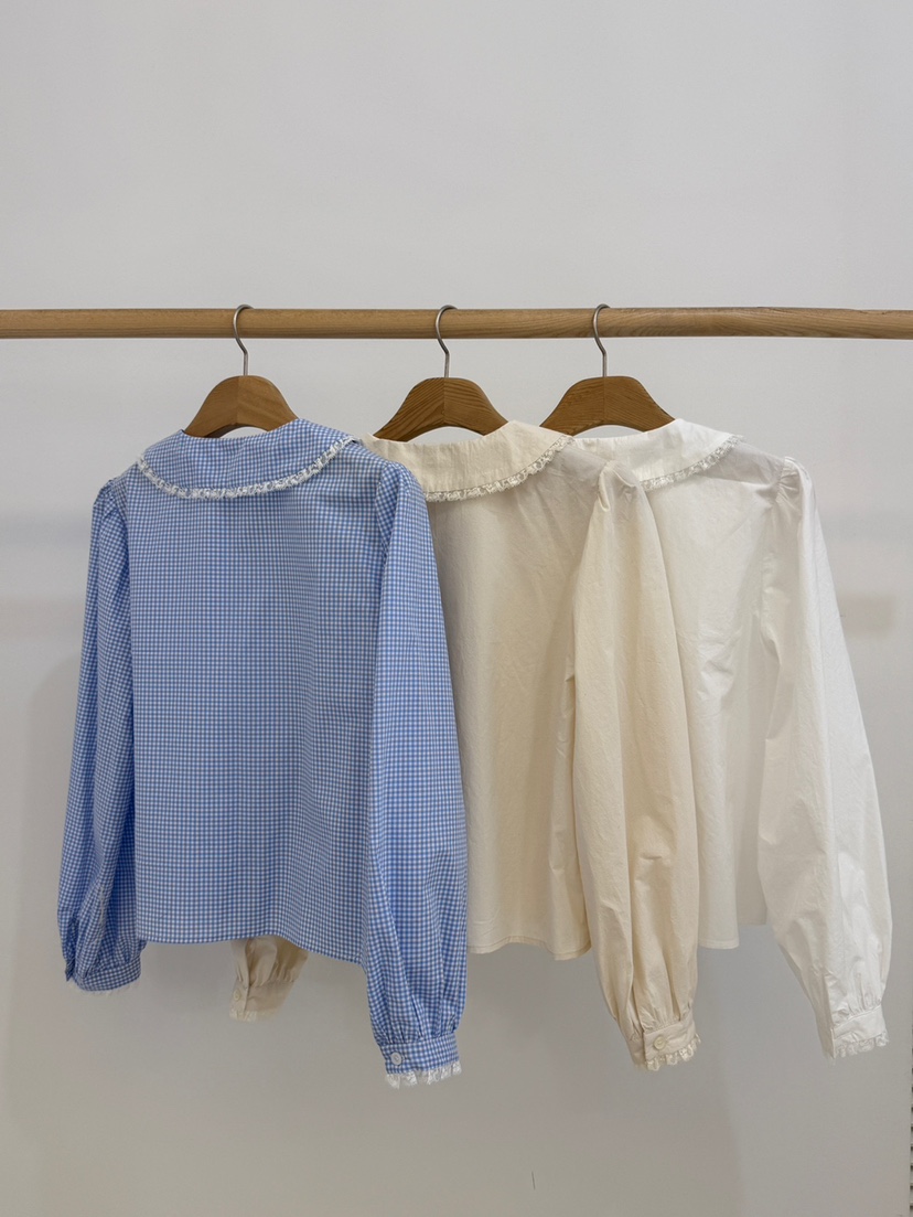 BY CHAPTER東大門實拍女士新品人氣職業真品襯衫蕾絲衫刺繡BY Chapter襯衫/蕾絲衫