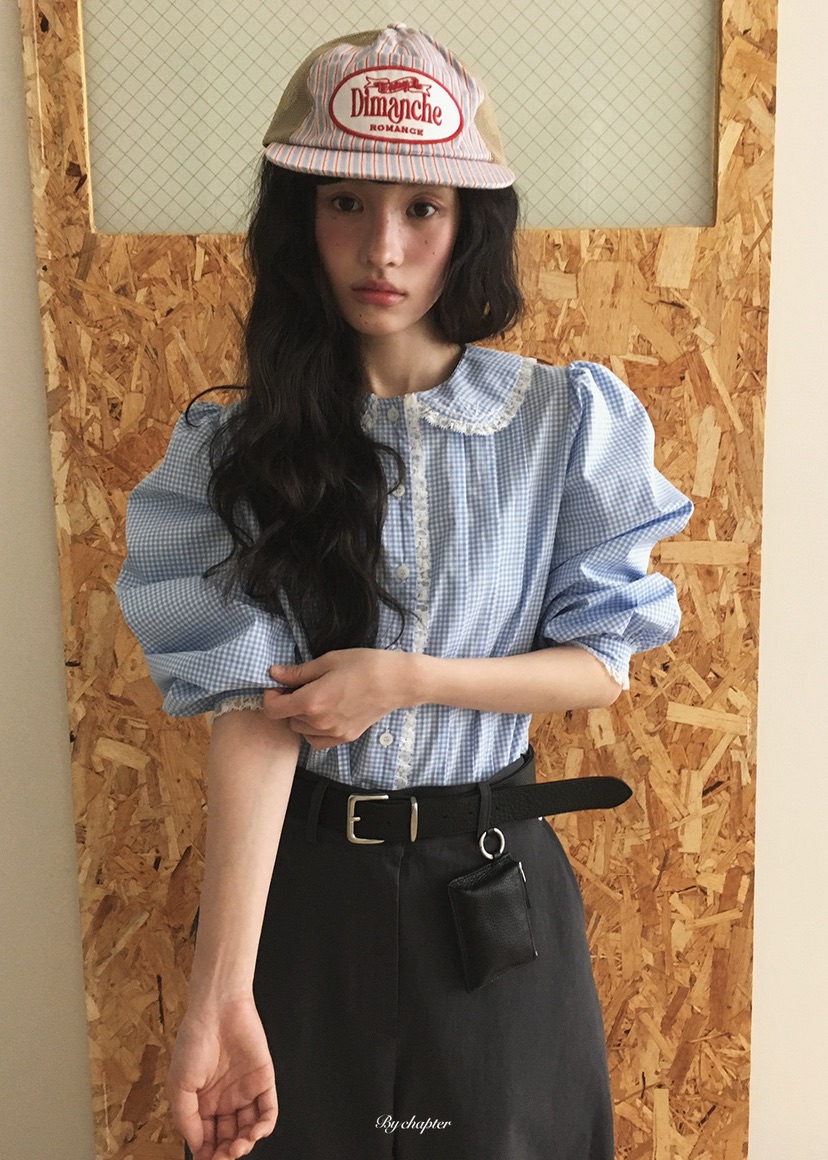 BY CHAPTER東大門實拍女士新品人氣職業真品襯衫蕾絲衫刺繡BY Chapter襯衫/蕾絲衫圖色2