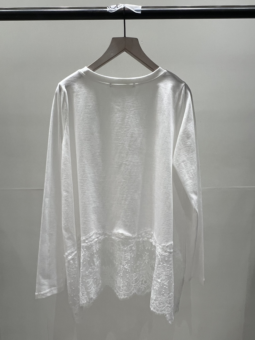 MAC韓國代購女士新品職業真品人氣休閑推薦時尚長袖T恤蕾絲THE FORWARD MAC長袖T恤