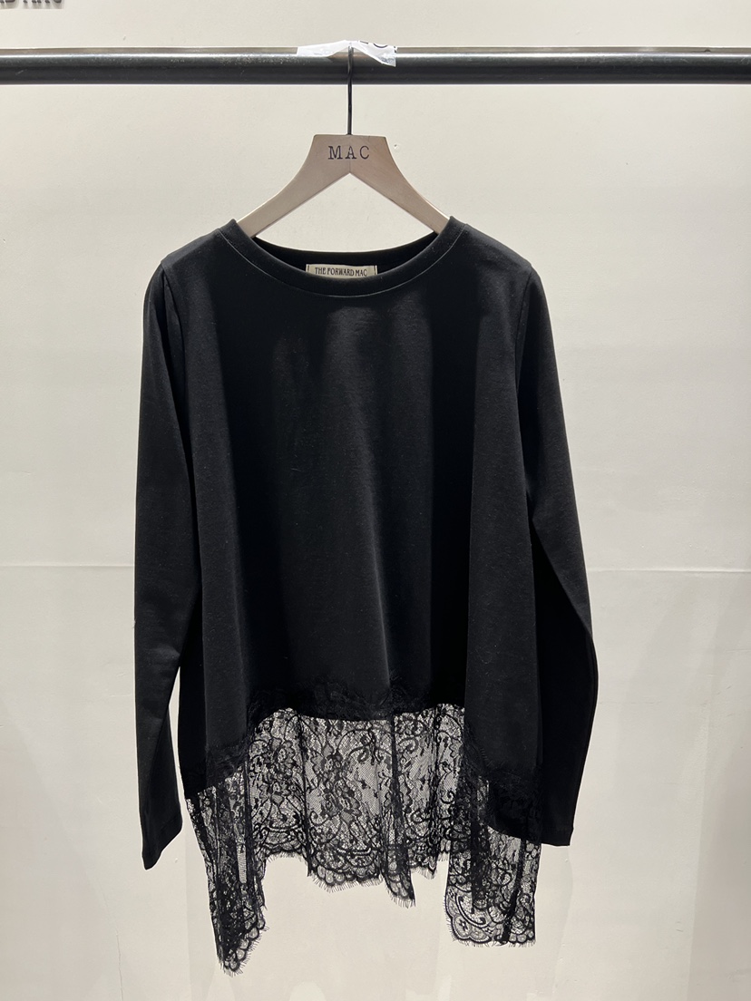 MAC韓國代購女士新品職業真品人氣休閑推薦時尚長袖T恤蕾絲THE FORWARD MAC長袖T恤圖色3