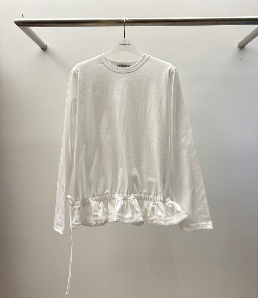 INTHEEND東大門代購女裝新品職業人氣時尚推薦長袖T恤蕾絲INTHEEND長袖T恤圖色3