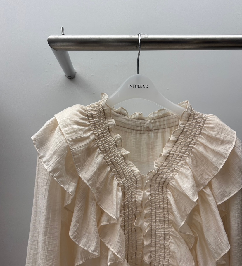 INTHEEND東大門直郵女士新款職業熱賣休閑時尚襯衫蕾絲衫INTHEEND襯衫/蕾絲衫