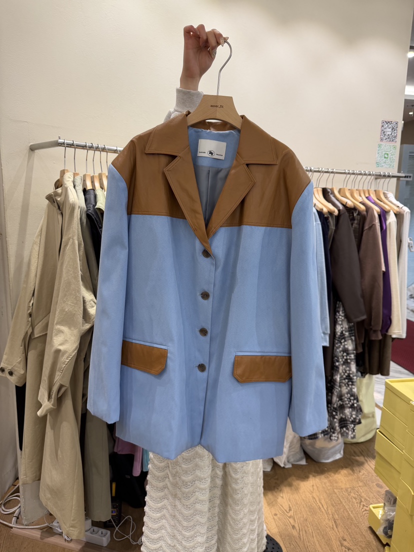 AUVERFIT韓國直郵女士新品推薦人氣職業熱賣休閑26春夏夾克AUVERFIT夾克圖色2