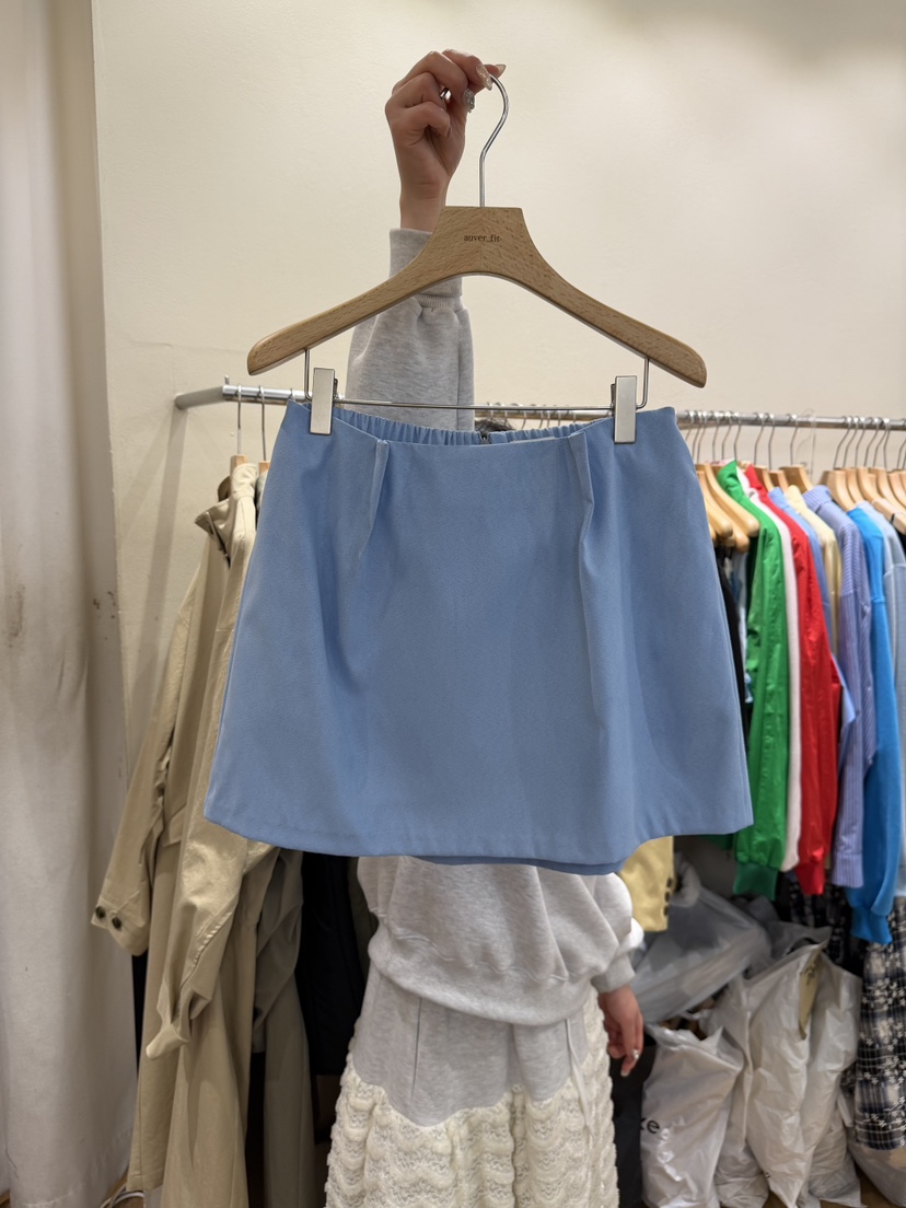 AUVERFIT韓國代購女士新款休閑職業熱賣時尚推薦26春夏短裙AUVERFIT短裙圖色2