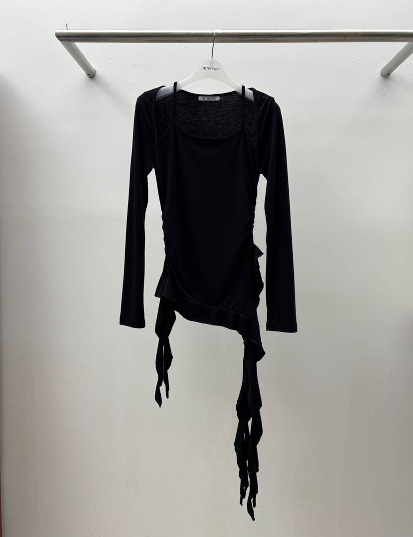 INTHEEND東大門直郵女裝新品職業時尚休閑熱賣真品長袖T恤INTHEEND長袖T恤圖色3