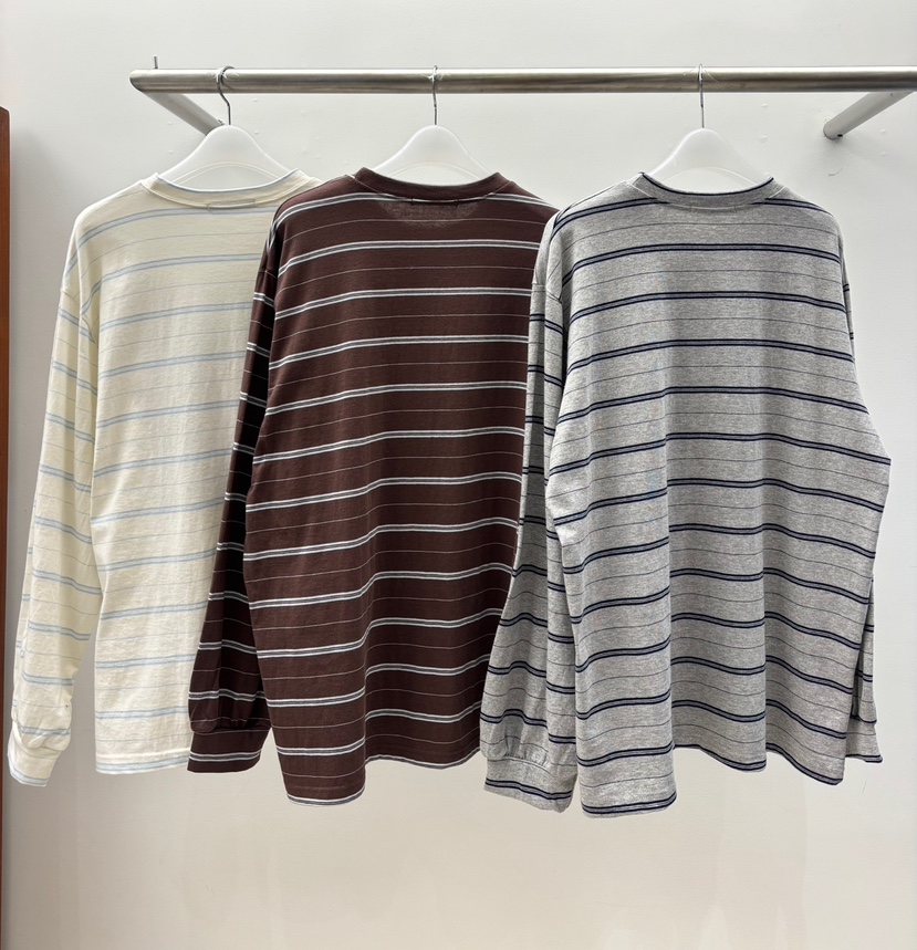 INTHEEND東大門代購女裝新款人氣熱賣時尚職業長袖T恤條紋INTHEEND長袖T恤