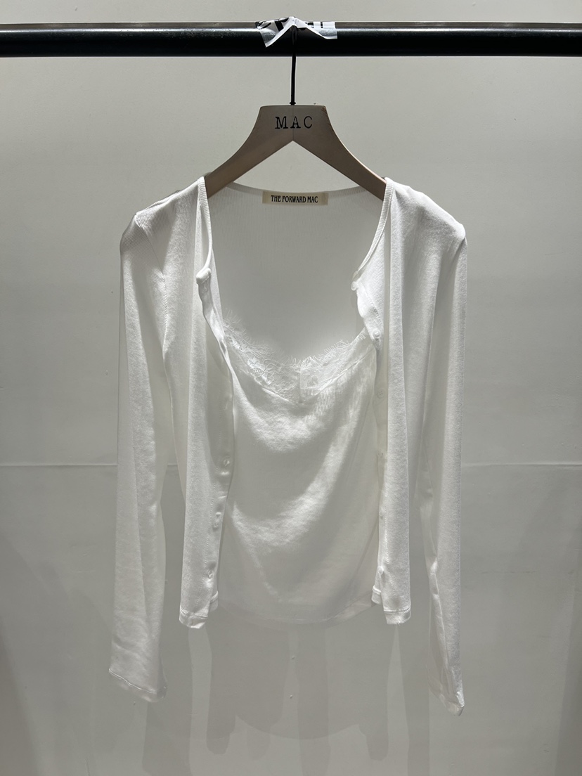 MAC東大門代購女士新款26春夏真品時尚熱賣長袖T恤假兩件THE FORWARD MAC長袖T恤圖色1