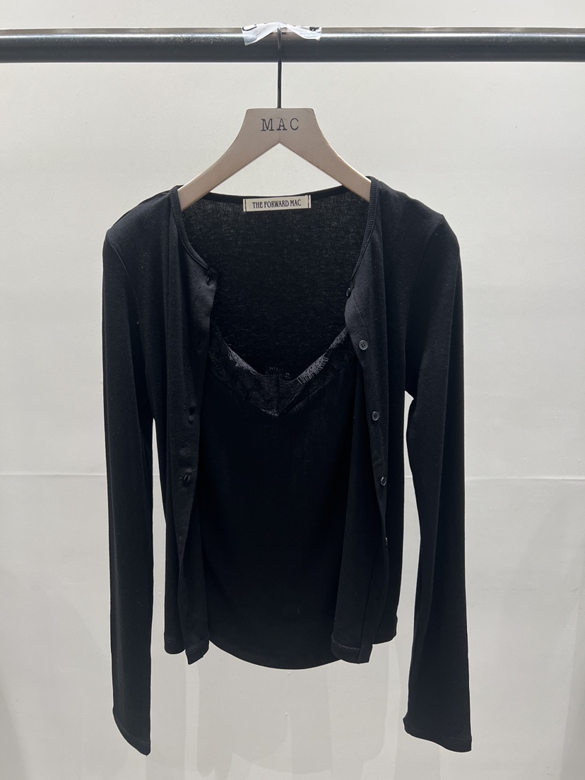 MAC東大門代購女士新款26春夏真品時尚熱賣長袖T恤假兩件THE FORWARD MAC長袖T恤圖色3