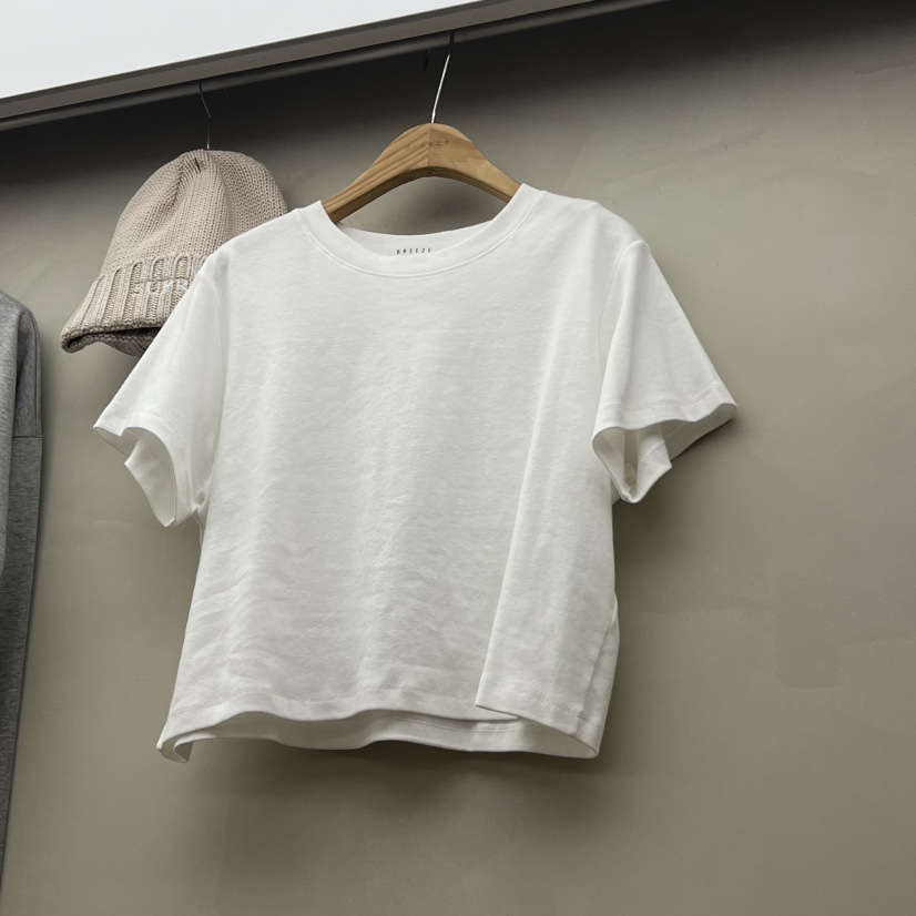 BREEZE東大門實拍女士新品26春夏人氣熱賣休閑時尚職業T恤BREEZET恤圖色1