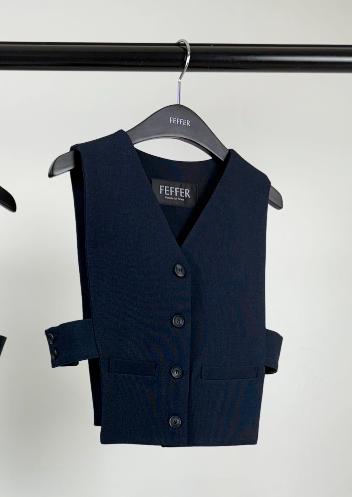 FEFFER韓國代購女士新品人氣職業推薦真品26春夏時尚馬甲FEFFER馬甲圖色2