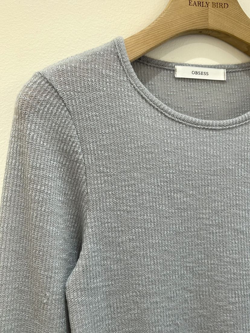 OBSESS東大門直郵女裝新品職業真品熱賣推薦時尚休閑長袖T恤OBSESS/EARLY BIRD長袖T恤