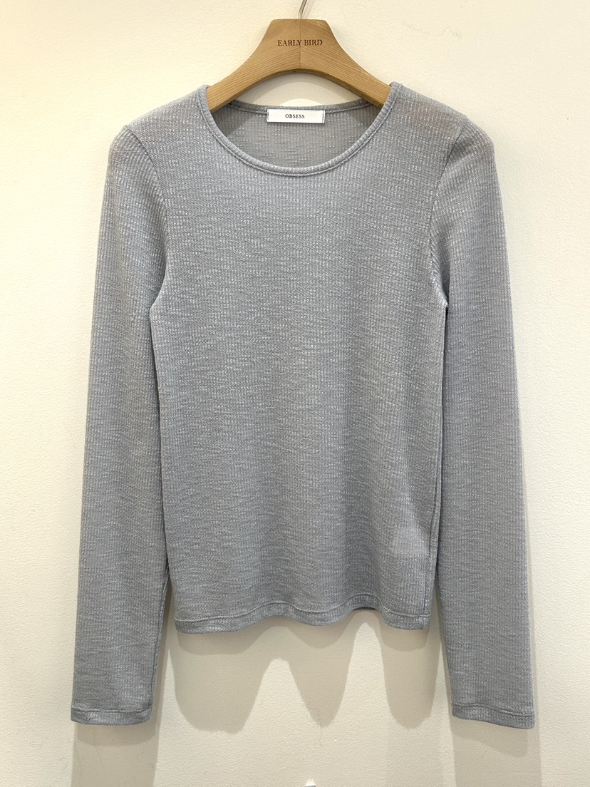 OBSESS東大門直郵女裝新品職業真品熱賣推薦時尚休閑長袖T恤OBSESS/EARLY BIRD長袖T恤圖色1