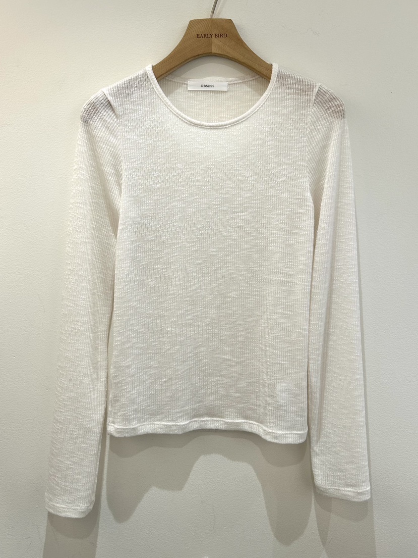 OBSESS東大門直郵女裝新品職業真品熱賣推薦時尚休閑長袖T恤OBSESS/EARLY BIRD長袖T恤圖色2