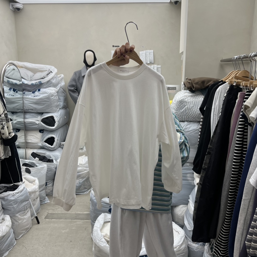 BREEZE東大門直郵女士新款熱賣職業人氣時尚休閑26春夏長袖T恤BREEZE長袖T恤圖色1