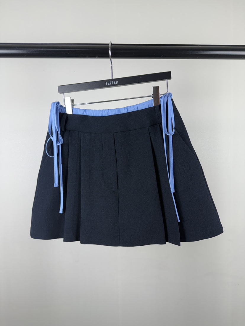 FEFFER東大門直郵女裝新款人氣真品職業推薦熱賣休閑短裙FEFFER短裙圖色2深藍色