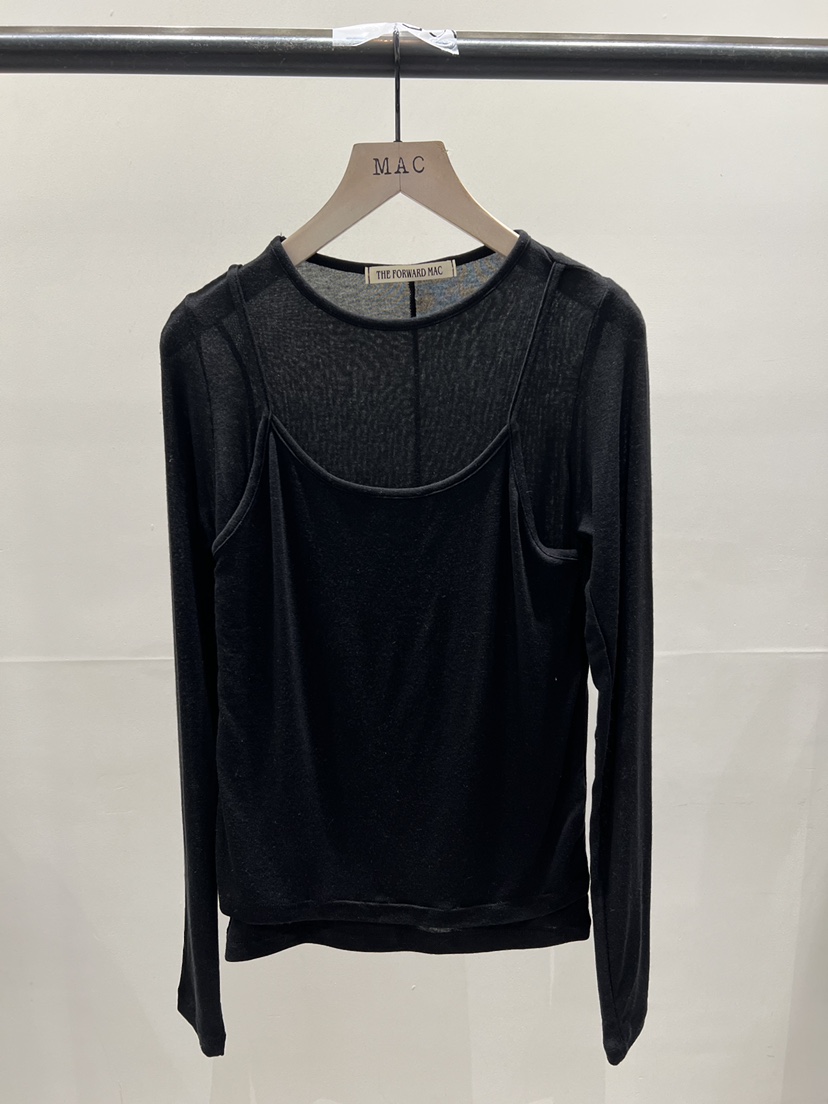 MAC韓國直郵女裝新款熱賣人氣推薦真品職業長袖T恤假兩件THE FORWARD MAC長袖T恤圖色3