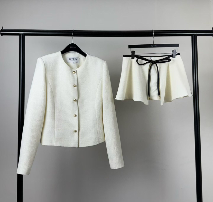 FEFFER韓國代購女裝新款26春夏推薦職業熱賣休閑時尚套裝FEFFER套裝圖色1
