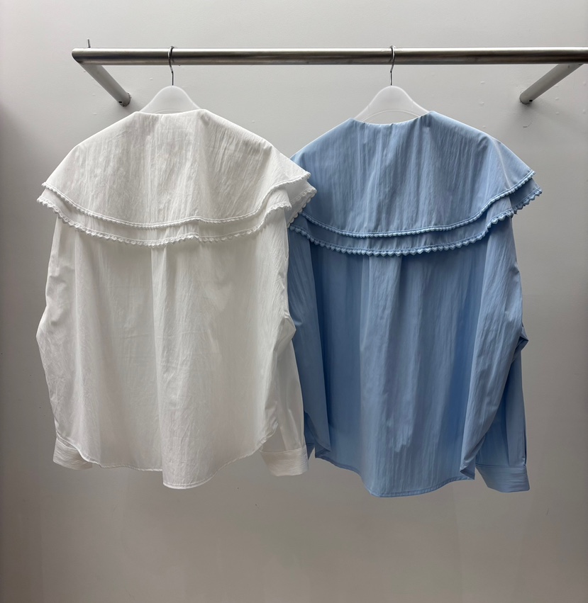 INTHEEND韓國代購女士新品休閑26春夏推薦時尚襯衫蕾絲衫INTHEEND襯衫/蕾絲衫