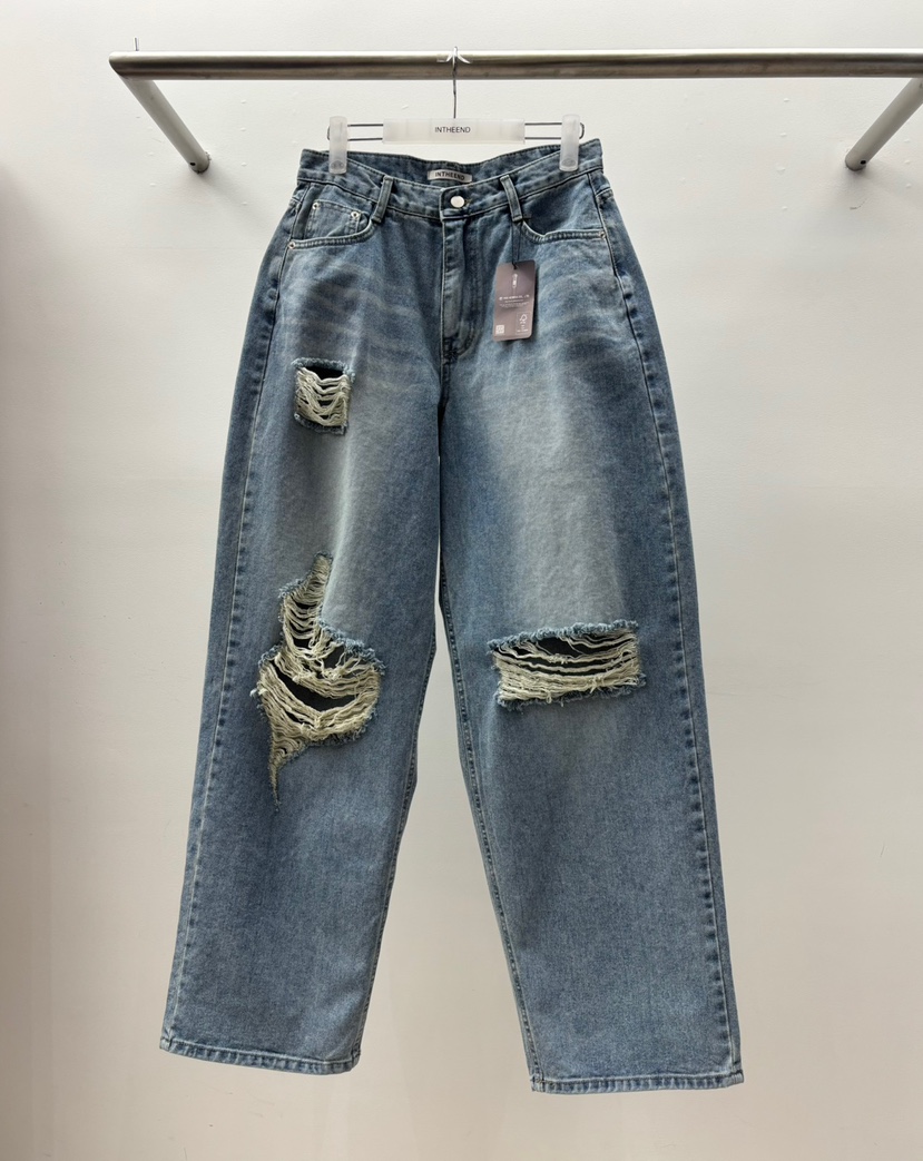 INTHEEND東大門實拍女士新款26春夏職業人氣休閑熱賣牛仔褲INTHEEND牛仔褲圖色1