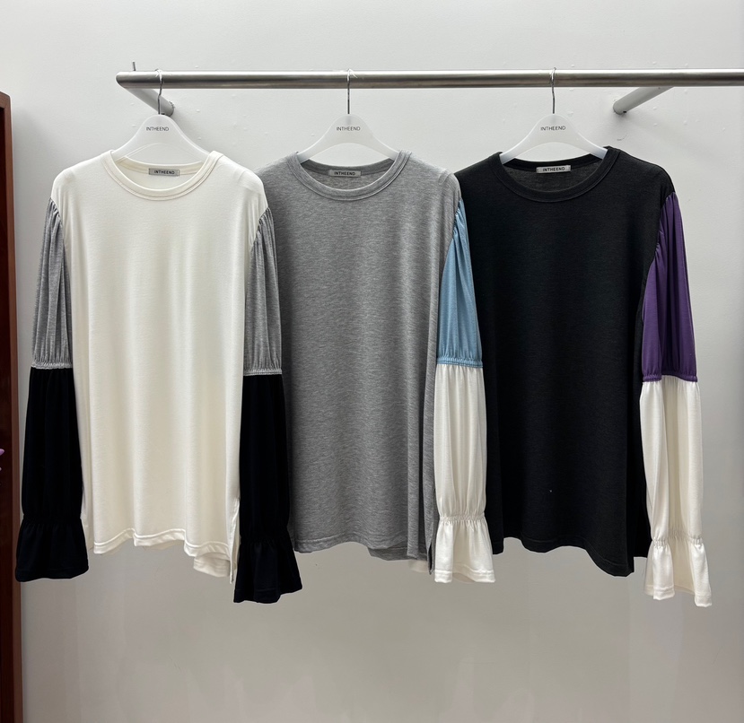 INTHEEND東大門實拍女裝新品真品推薦人氣時尚職業長袖T恤INTHEEND長袖T恤