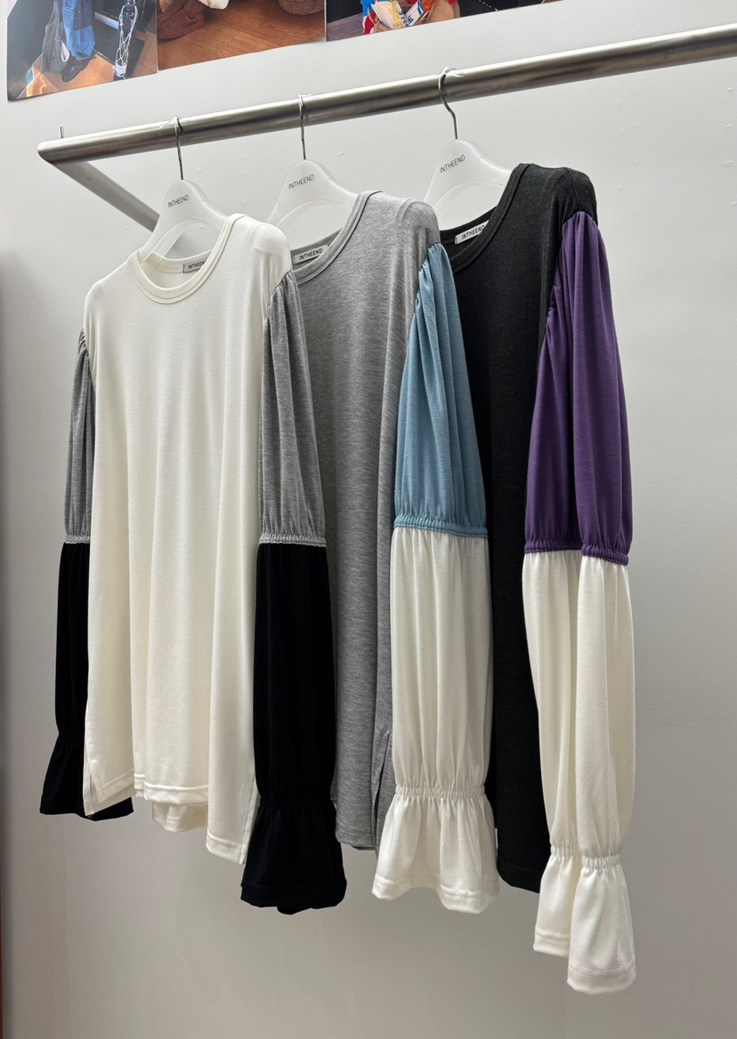 INTHEEND東大門實拍女裝新品真品推薦人氣時尚職業長袖T恤INTHEEND長袖T恤