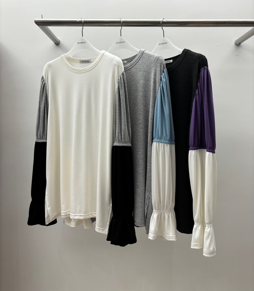 INTHEEND東大門實拍女裝新品真品推薦人氣時尚職業長袖T恤INTHEEND長袖T恤