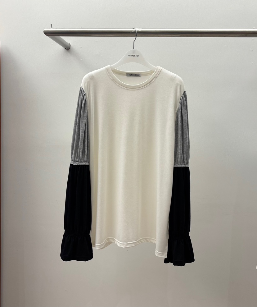 INTHEEND東大門實拍女裝新品真品推薦人氣時尚職業長袖T恤INTHEEND長袖T恤圖色1
