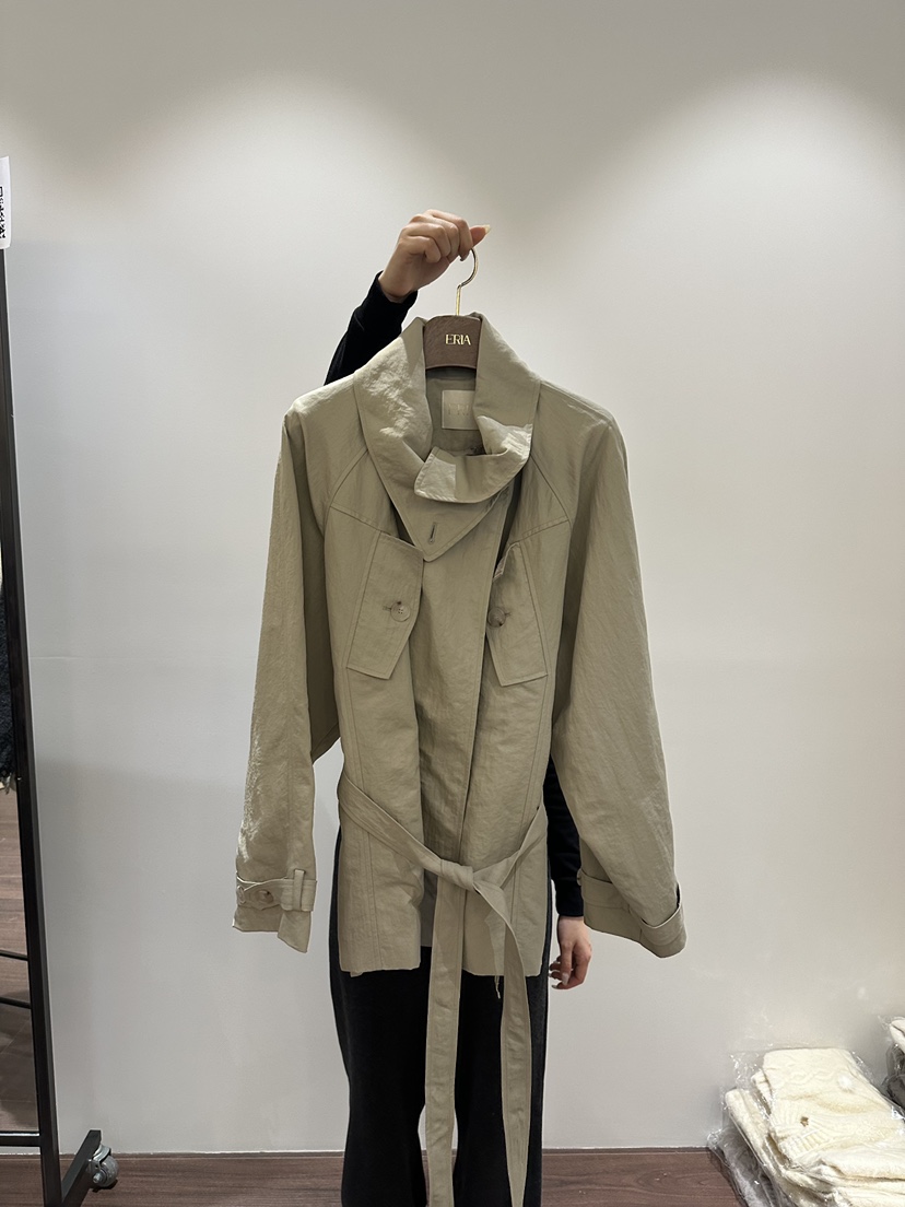 HUE/ERIA韓國直郵女裝新品人氣推薦熱賣真品26春夏夾克含腰帶HUE/ERIA夾克圖色2