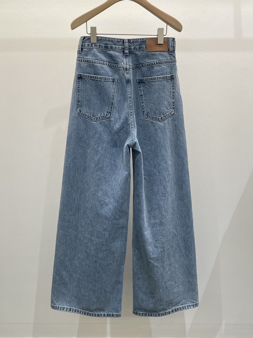 OBSESS韓國代購女士新款職業人氣26春夏推薦熱賣牛仔褲褶裥OBSESS/EARLY BIRD牛仔褲