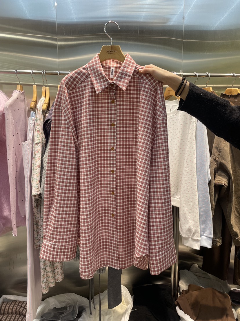 MENDL S東大門直郵女士新品26春夏時尚職業推薦襯衫蕾絲衫MENDL S襯衫/蕾絲衫圖色1