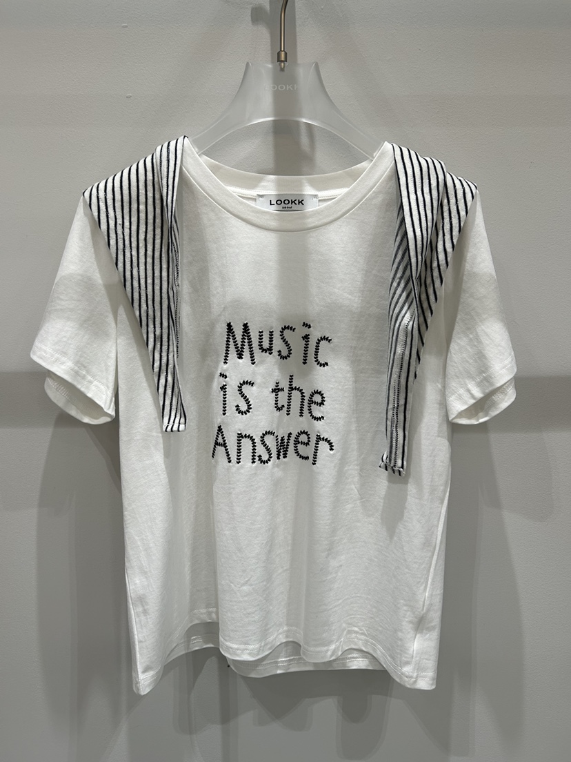 LOOKK/MIMME東大門代購女裝新品真品時尚26春夏T恤含圍巾LOOKK/MIMMET恤圖色1