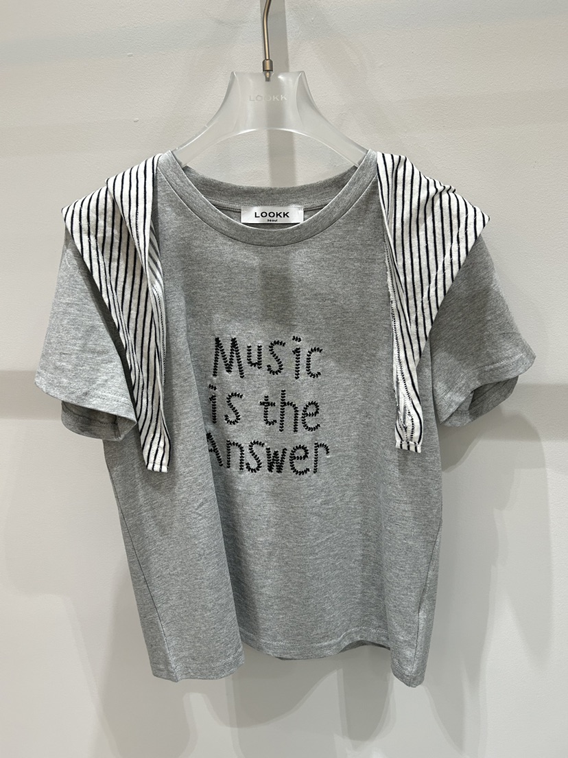 LOOKK/MIMME東大門代購女裝新品真品時尚26春夏T恤含圍巾LOOKK/MIMMET恤圖色2